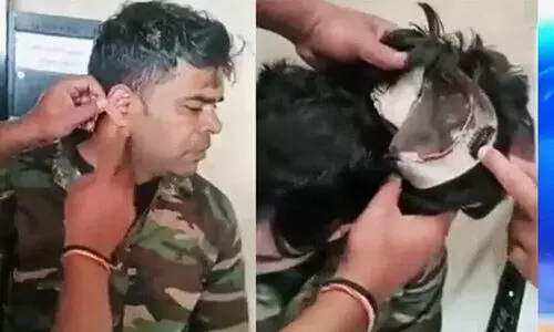 വിഗ്ഗിനടിയിൽ വയർലസ് ഇയർഫോൺ, വളരെ ചെറിയ എയർപോഡുകൾ; എന്നിട്ടും കോപ്പിയടിക്കാനുള്ള ഹൈടെക് ശ്രമം പാളി