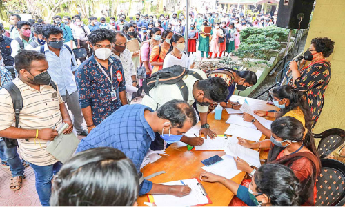 Mega Job Fair of Employment Exchange Change