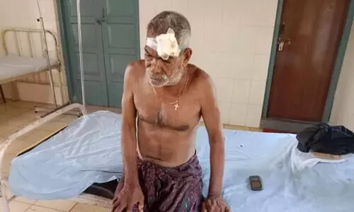 സ്വത്ത് എഴുതികൊടുക്കാത്തതിന് മകൻ പിതാവിനെ ക്രൂരമായി മർദിച്ചു