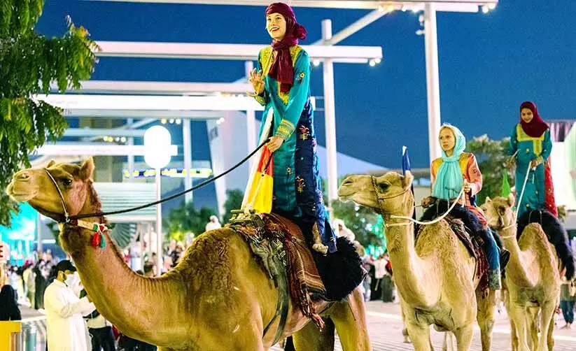 13 ദിവസം, 640 കി.മീറ്റർ; ഏറ്റവും വലിയ മരുഭൂ കാരവന്​ എക്​സ്​പോയിൽ സമാപനം