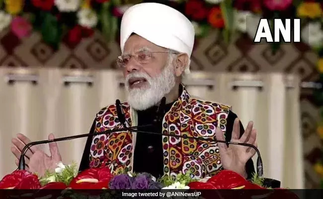 പശുക്കളെ കുറിച്ച്​ സംസാരിക്കുന്നത്​ ചിലർക്ക്​ കുറ്റം; പശു ഞങ്ങൾക്ക്​ മാതാവ്​ -മോദി