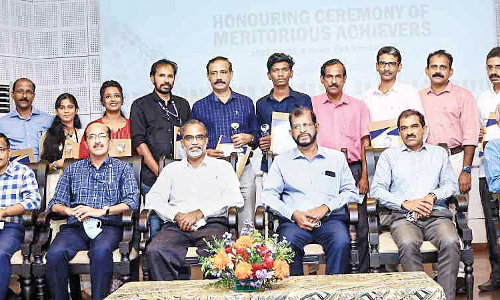 At the University of Calicut  Pratibha Puraskaragal presented gifts