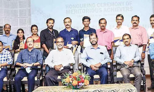 At the University of Calicut  Pratibha Puraskaragal presented gifts