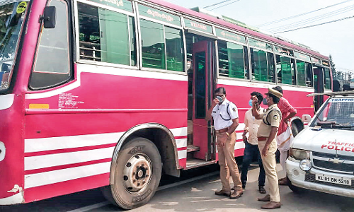 Violation of law Police to control buses