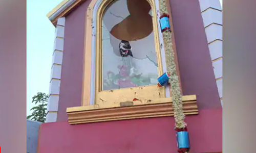 കർണാടകയിൽ വീണ്ടും ക്രിസ്ത്യൻ പള്ളിക്കുനേരെ ആക്രമണം