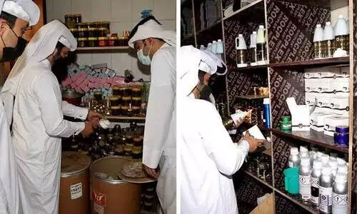 ലോ​ക​ക​പ്പ്​ ലോ​ഗോ പ​തി​ച്ച് സു​ഗ​ന്ധ​ദ്ര​വ്യ​ങ്ങ​ൾ; ന​ട​പ​ടി