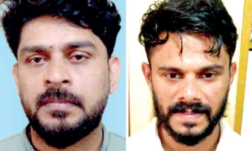 വാഹനം വാ​ങ്ങാ​നെ​ന്ന വ്യാ​ജേ​നയെ​ത്തി കാ​റു​മാ​യി ക​ട​ന്ന ര​ണ്ടു​പേ​ർ അ​റ​സ്റ്റി​ൽ