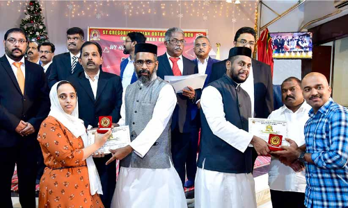 ആ​രോ​ഗ്യ​പ്ര​വ​ർ​ത്ത​ക​ർ​ക്ക്​ സെൻറ്​ ഗ്രീ​ഗോ​റി​യോ​സ്‌ ഇ​ട​വ​ക​യു​ടെ ആ​ദ​രം