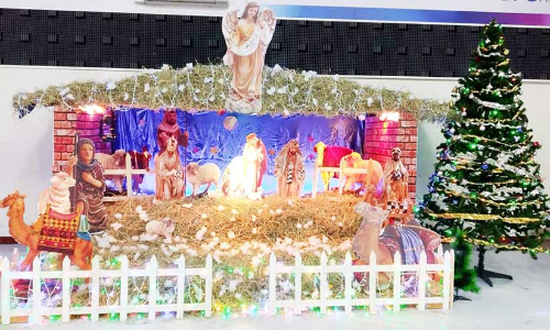 കെ.സി.എ പുൽക്കൂട് ഒരുക്കി