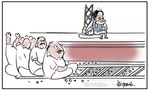 കെ-റെയിൽവേ സ്റ്റേഷനിൽ...