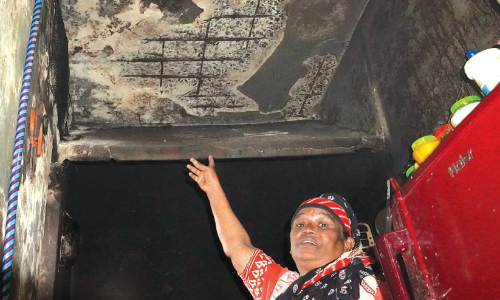 ആലുമുളച്ച്​ അടർന്നുവീഴാൻ കാത്ത്​ കോർപറേഷൻ ഫ്ലാറ്റ്​; ജീവൻ പണയംവെച്ച്​ 24 കുടുംബങ്ങൾ