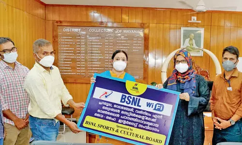 ബി.​എ​സ്.​എ​ന്‍.​എ​ല്‍ ജീ​വ​ന​ക്കാ​രു​ടെ കൂ​ട്ടാ​യ്മയിൽ മൂ​ന്നു​ കോ​ള​നി​ക​ളി​ലെ വി​ദ്യാ​ർ​ഥി​ക​ൾ​ക്ക്​ ഇ​ന്‍റ​ർ​നെ​റ്റ്​ സൗ​ക​ര്യ​മാ​യി