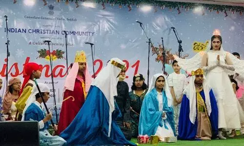 അമൃത് മഹോത്സവ്; ജിദ്ദ ഇന്ത്യൻ കോൺസുലേറ്റിൽ അരങ്ങേറിയ ക്രിസ്മസ് ആഘോഷം ശ്രദ്ധേയമായി