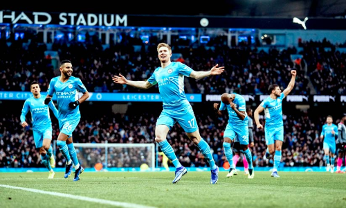 ലെ​സ്റ്റ​ർ സി​റ്റി​യെ ത​ക​ർ​ത്തു; പ്രീ​മി​യ​ർ ലീ​ഗി​ൽ കുതിപ്പ്​ തു​ട​ർന്ന് സി​റ്റി