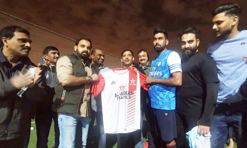 ഇ​ൻ​റ​ർ കേ​ളി ഫു​ട്ബാ​ൾ: ജ​ഴ്സി പ്ര​കാ​ശ​നം ചെ​യ്തു