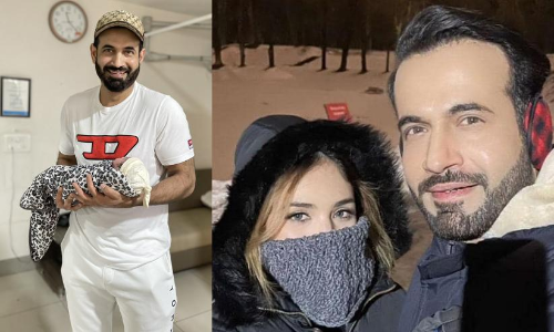 Irfan Pathan with Baby