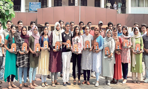 Admission to Central University Recipients were honored