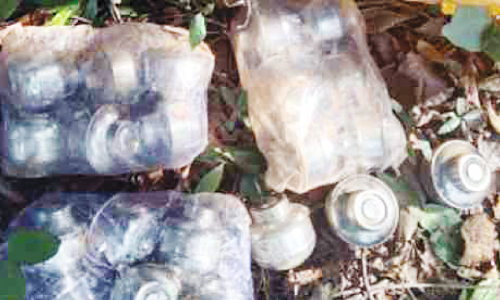 കാടുവെട്ടുന്നതിനിടെ സ്റ്റീൽ ക​െണ്ടയ്നറുകൾ കണ്ടെത്തി