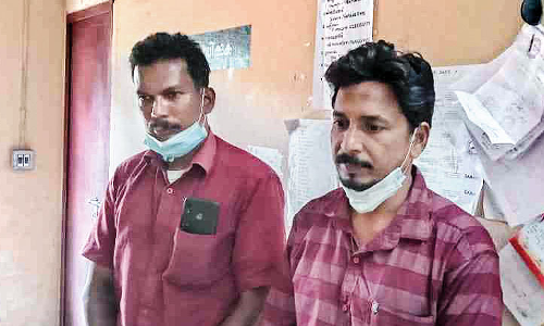 The sandalwood smuggled on the bike was seized