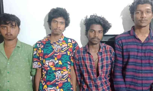 മധ്യവയസ്ക്കനെ മർദിച്ച് പണവും മൊബൈൽ ഫോണും തട്ടിയെടുത്ത നാലംഗ സംഘം അറസ്‌റ്റിൽ