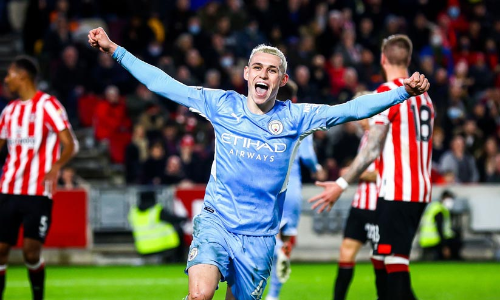 ബ്രെ​ൻ​ഡ്​​ഫോ​ഡി​നെ തോ​ൽ​പി​ച്ചു; പ്രീമിയർ ലീഗിൽ എ​ട്ട​ടി ഉ​യ​ര​ത്തി​ൽ സി​റ്റി