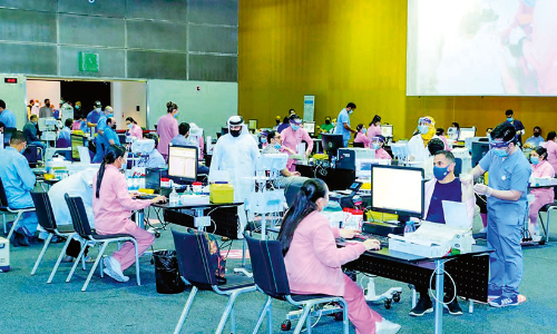 വാ​ക്സി​നേ​ഷ​നി​ൽ നേ​ട്ടം കൊ​യ്ത്​ ഖ​ത്ത​ർ