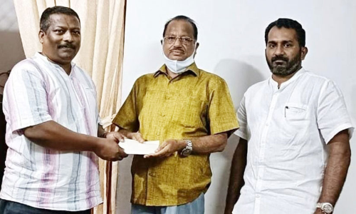 ഷൈനക്കും ഷൈജുവിനും ചികിത്സ സഹായം കൈമാറി