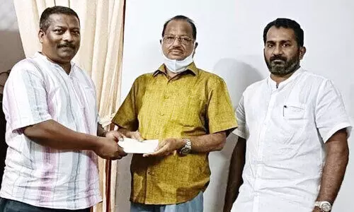 ഷൈനക്കും ഷൈജുവിനും ചികിത്സ സഹായം കൈമാറി