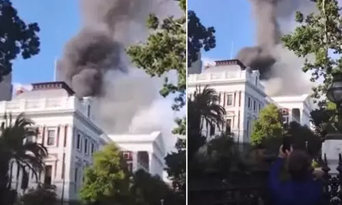 ദക്ഷിണാഫ്രിക്കൻ പാർലമെൻറ് കെട്ടിടത്തിൽ തീപിടിത്തം