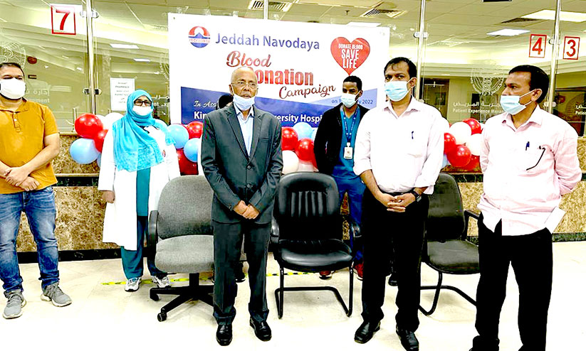 പുതു വർഷത്തിൽ ജിദ്ദ നവോദയ രക്തദാന ക്യാമ്പ് നടത്തി പുതു വർഷത്തിൽ ജിദ്ദ നവോദയ രക്തദാന ക്യാമ്പ് നടത്തി