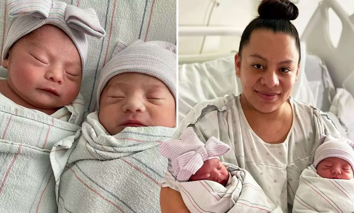 Mum gives birth to twins just 15 mins apart, but in different years; brother in 2021, sister in 2022