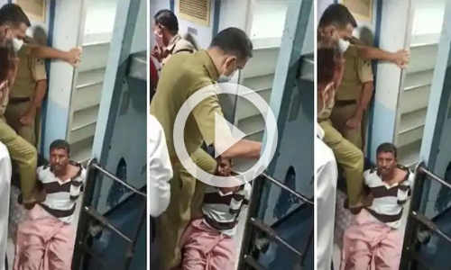 മാവേലി എക്സ്പ്രസിൽ പൊലീസിന്‍റെ ക്രൂരത; യാത്രക്കാരനെ അടിച്ചു വീഴ്ത്തി, ബൂട്ടിട്ട് ചവിട്ടി