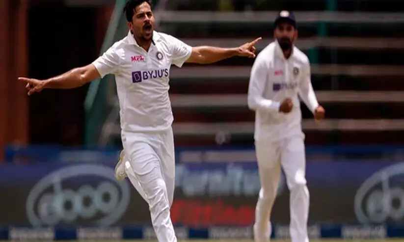 കൊടുങ്കാറ്റായി ശർദുൽ; ദ​ക്ഷി​ണാ​ഫ്രി​ക്ക 229; ഇ​ന്ത്യ ര​ണ്ടി​ന്​ 85