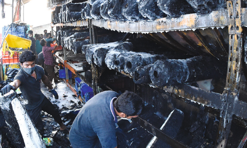 cheruvannur footwear fire