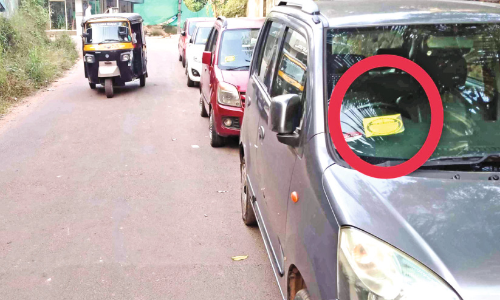 nadapuram illegal parking