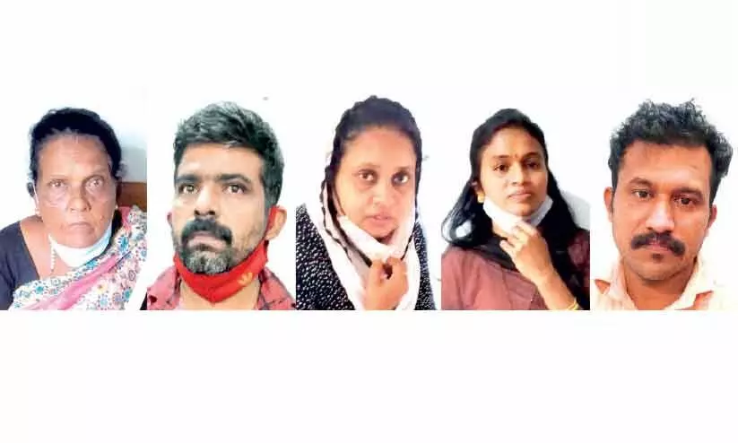 സ്ത്രീകളെ കാണിച്ച് വിവാഹതട്ടിപ്പ്; അഞ്ചുപേർ അറസ്റ്റിൽ