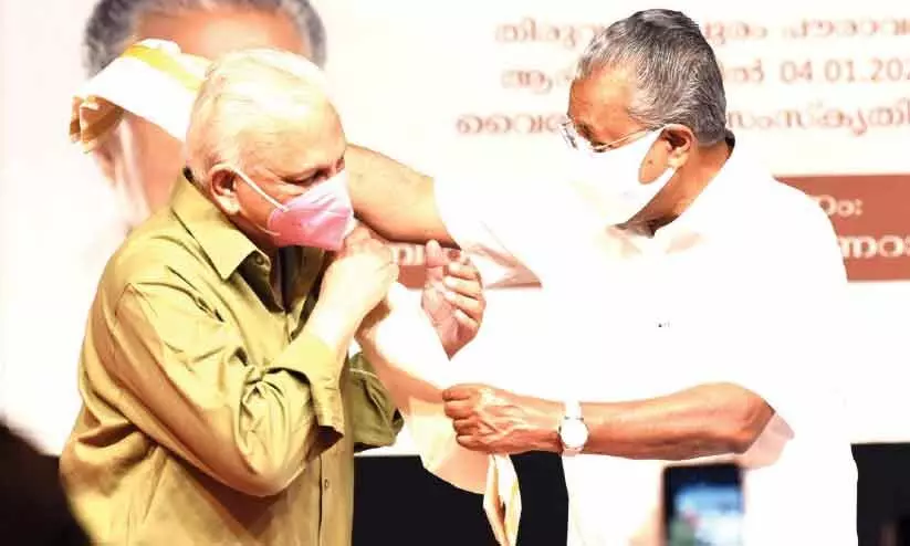 ശ്രീ ​എം ലോ​ക​ന​ന്മ​യ്ക്കു​വേ​ണ്ടി പ്ര​യ​ത്നി​ക്കു​ന്ന ആ​ത്മീ​യാ​ചാ​ര്യ​ൻ -പിണറായി വിജയൻ