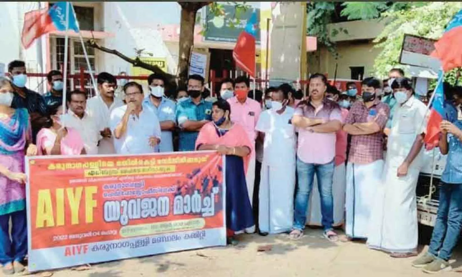 എലിവേറ്റഡ് ഹൈവേക്കെതിരെ എ.ഐ.വൈ.എഫ്​ മാര്‍ച്ച്