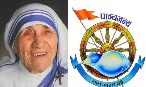 mother teresa and panchjanya