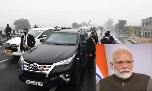 മോദിയെ കുടുക്കിയത്​ കർഷക രോഷം; പെരുവ​ഴിയിൽ കിടന്നത്​ അരമണിക്കൂറോളം