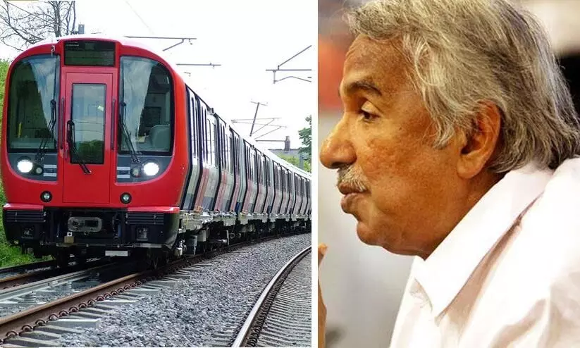 oommen chandy and train