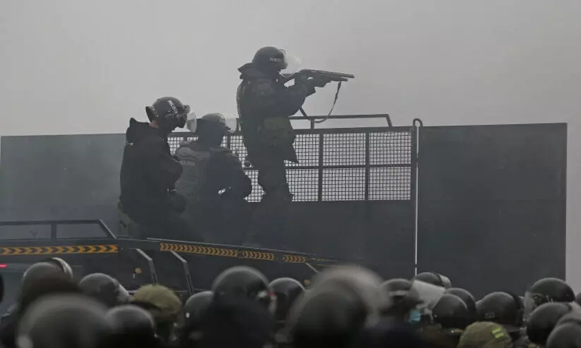 ക​സാ​ഖ്സ്താ​നി​ൽ പ്ര​ക്ഷോ​ഭം തു​ട​രു​ന്നു: മു​ന്ന​റി​യി​പ്പി​ല്ലാ​തെ വെ​ടി​വെ​ക്കാ​ൻ പ്ര​സി​ഡ​ന്‍റി​​ന്‍റെ ഉ​ത്ത​ര​വ്