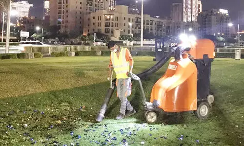 പു​തു​വ​ത്സ​രാ​ഘോ​ഷം: ദു​ബൈ മു​നി​സി​പ്പാ​ലി​റ്റി നീ​ക്കി​യ​ത്​ 15 ട​ൺ മാ​ലി​ന്യം