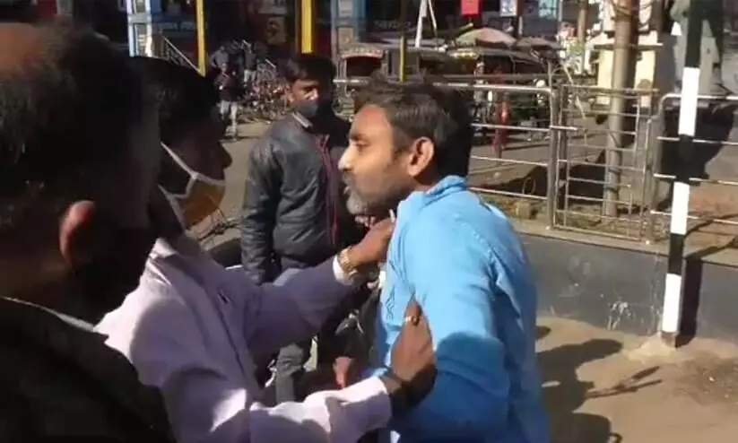 BJP workers thrash youth lick spit and chant Jai Shri Ram in Dhanbad