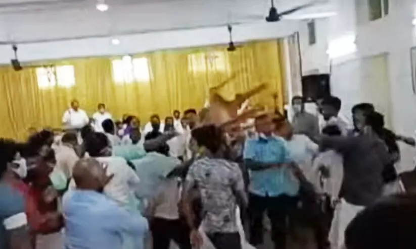 thiruvalla congress clash thiruvalla congress clash