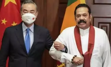 ചൈനീസ് വിദേശകാര്യമന്ത്രി ശ്രീലങ്കയിൽ ചൈനീസ് വിദേശകാര്യമന്ത്രി ശ്രീലങ്കയിൽ