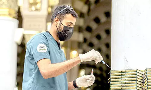 മ​സ്​​ജി​ദു​ന്ന​ബ​വി​യി​ൽ മു​ൻ​ക​രു​ത​ൽ ന​ട​പ​ടി ക​ർ​ശ​ന​മാ​ക്കി