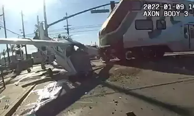 plane crash to train