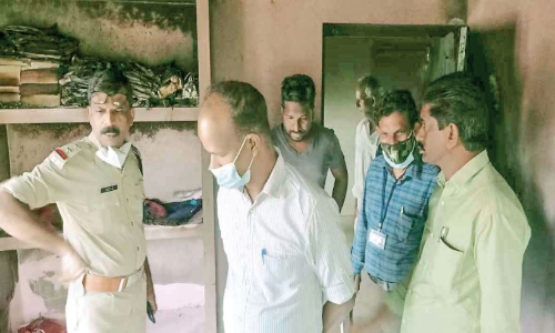 Widespread damage to house in fire The family escaped with a headache Widespread damage to house in fire The family escaped with a headache