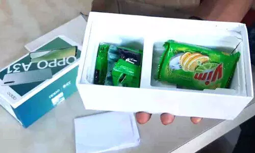 Ordered mobile online; Got two soaps Ordered mobile online; Got two soaps